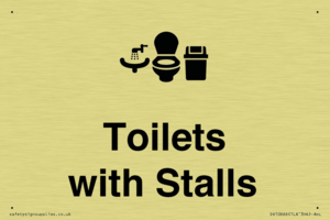 Toilets: Stalls and Wash Basin with Sanitary Bin